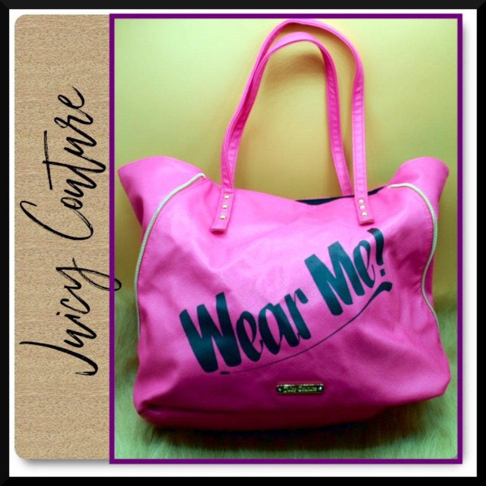 JUICY COUTURE Hot Pink Tote Bag